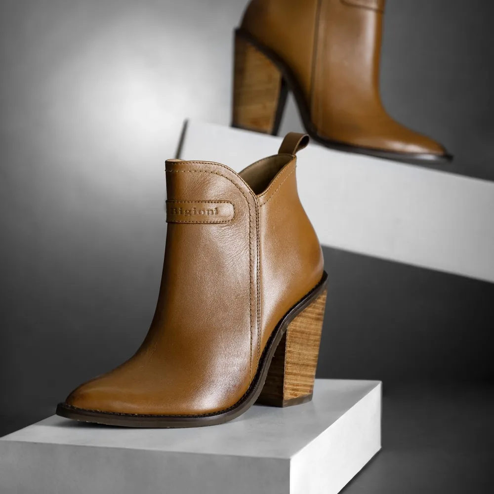 Bottines Hajar — Camel — vue 4