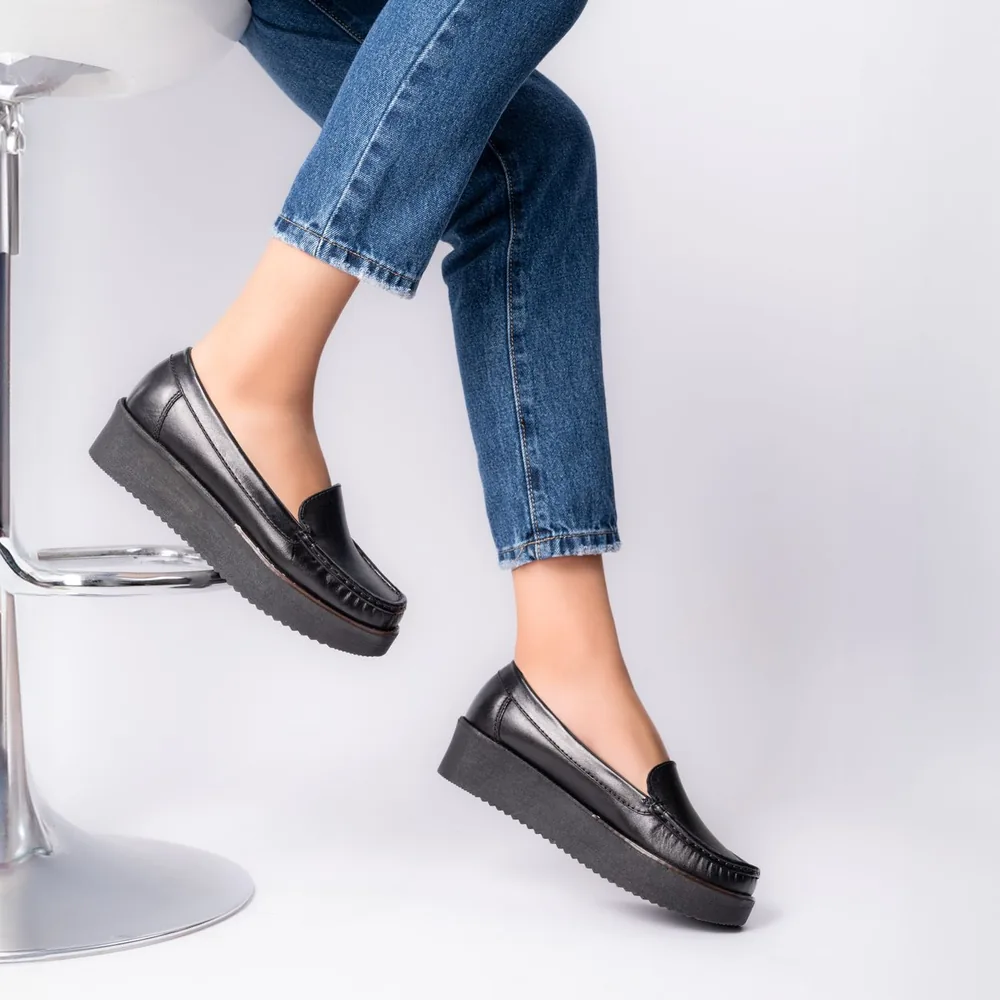 Mocassins Zineb — Bleu nuit — vue 4